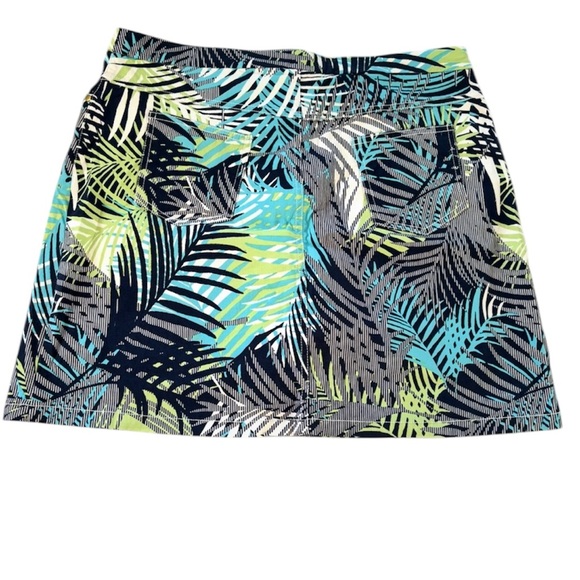 hearts of palm Dresses & Skirts - NEOT Hearts of Palm Leaf Print Mini Skort Blue, Green, Black SZ 14